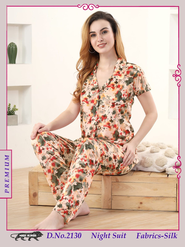 Shirt Pants Half Sleeve Nighty(Indian)